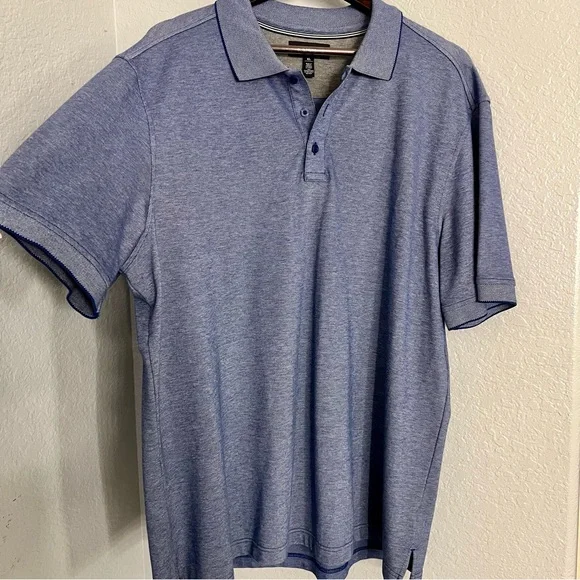 Nordstrom Mens Shop Baby Blue Blue Polo - Picture 5 of 11